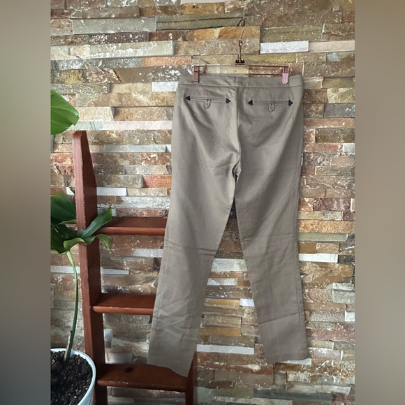 Kenar khaki slacks with faux leather pocket detail size 2 w-32 - Picture 6 of 6